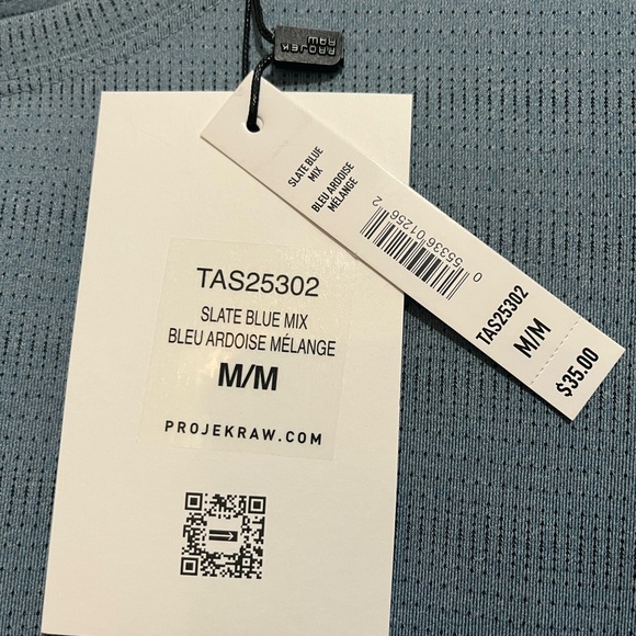 NWT Projek Raw Tech Apparel Medium Stretch Quick Dry Pattern TShirt - Picture 5 of 8